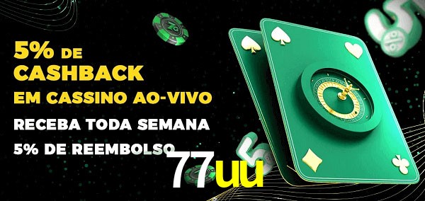 Promoções do cassino ao Vivo 77uu